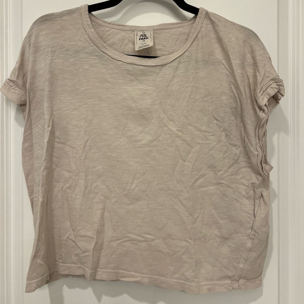 We The Free Light Beige Tee